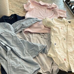 Ralph Lauren and vineyard vines boys shirts size 7